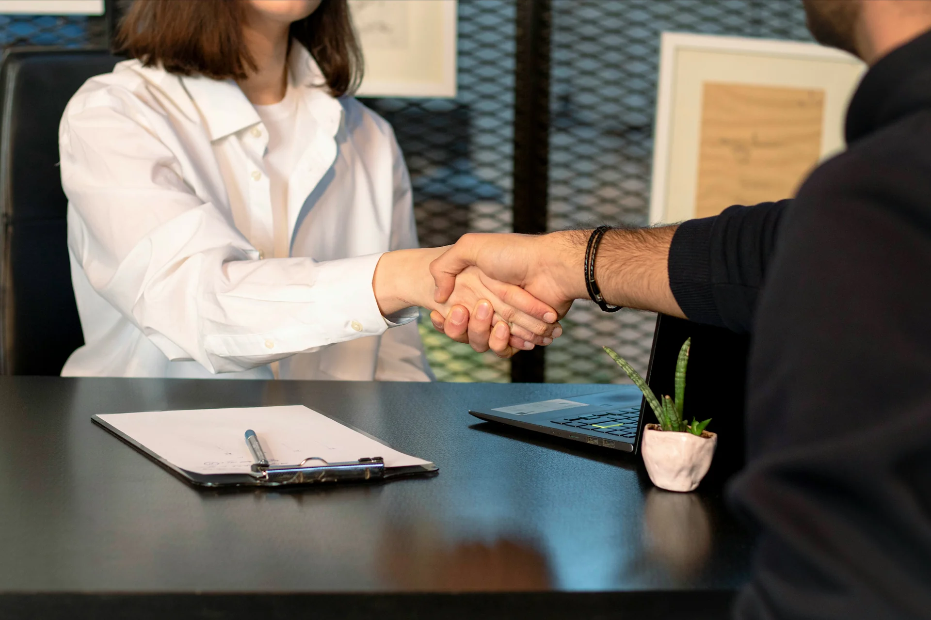 Professional candidate being interviewed for a specialist role arranged by Sentinel Talent Partners